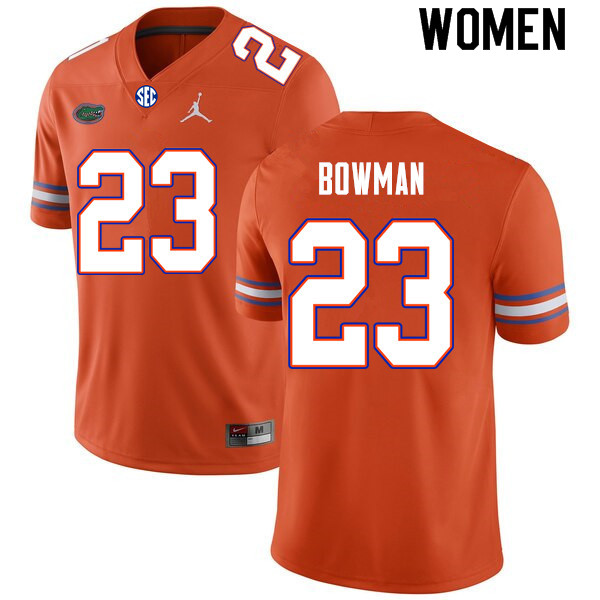 Women #23 Demarkcus Bowman Florida Gators College Football Jerseys Sale-Orange - Click Image to Close